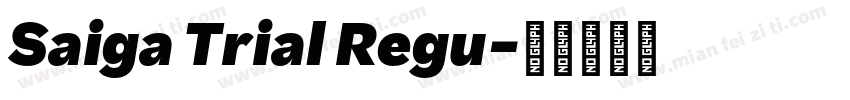 Saiga Trial Regu字体转换